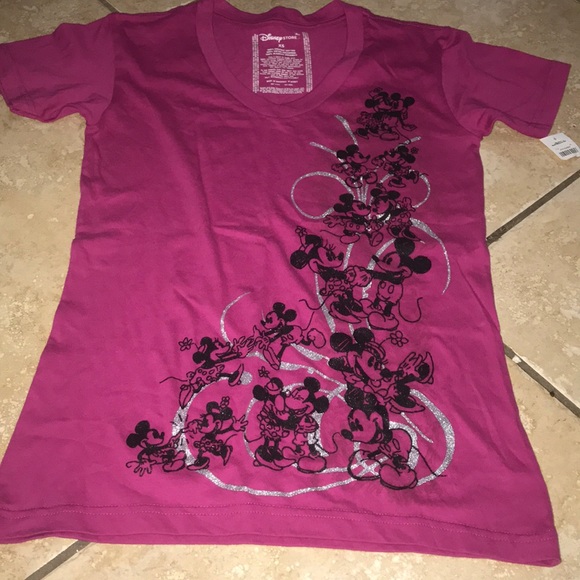 Disney Tops - Disney Mickey Minnie T-shirt Size XS NWT